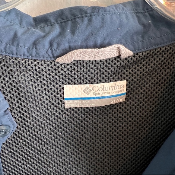 Columbia Mens Blue Button Down Shirt - Picture 5 of 9